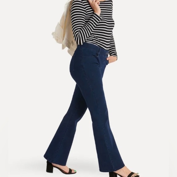 Betabrand Denim - Betabrand Pull On Yoga Denim Bootcut Jeans Size Small